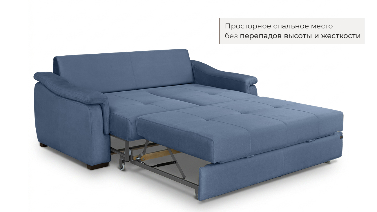 Прямой модульный диван Инфинити шенилл Ричь синий фото