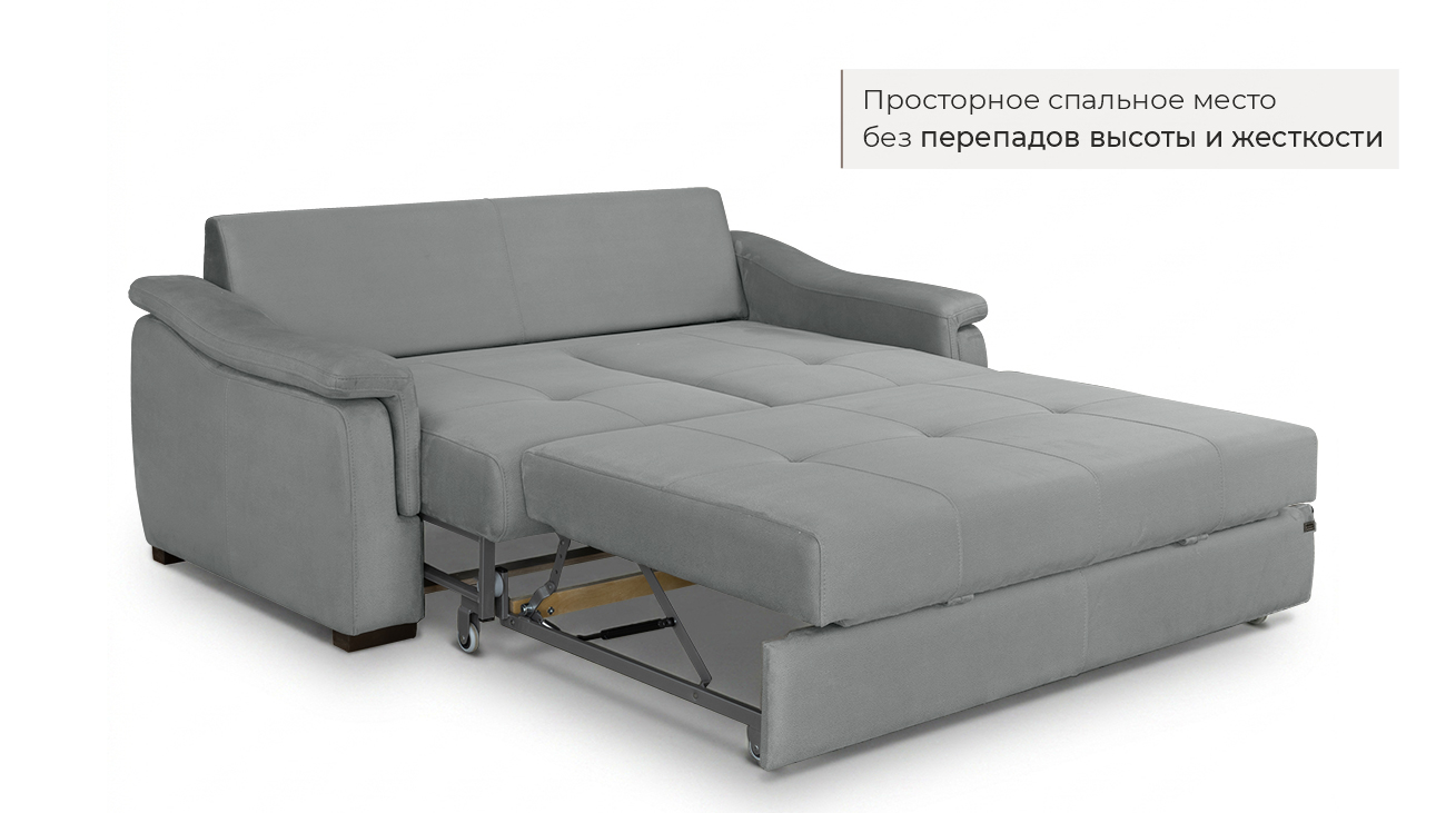 Прямой модульный диван Инфинити МИНИ шенилл Ричь серый фото